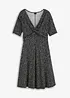 Bedrucktes Jersey-Kleid mit Drapierung, bonprix
