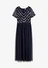 Robe longue brodée de sequins, bonprix