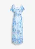 Robe longue de grossesse en mesh délicat, bonprix