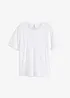 T-shirt avec détail en dentelle, bonprix