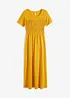 Robe longue avec smocks, bonprix
