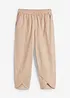 Pantalon 3/4 en léger lin mélangé, bonprix
