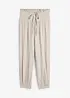 Pantalon en gaze de coton avec ceinture smockée, bonprix