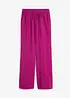 Pantalon ample à taille élastiquée en viscose mélangée, bonprix