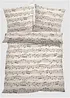 Bettwäsche mit Musiknoten, bonprix