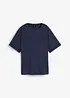 T-shirt avec finition dentelle aux manches, bonprix