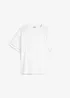 T-shirt avec finition dentelle aux manches, bonprix