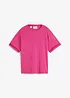T-shirt avec finition dentelle aux manches, bonprix