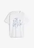 T-shirt coton à imprimé, bonprix