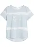 T-shirt 100% coton, plus long derrière, bonprix