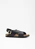 Sandales en cuir, bonprix