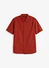 Chemise manches courtes en lin mélangé léger, bonprix