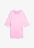 T-shirt long pratique avec fente, séchage rapide, bonprix
