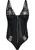 Body-string ouvert avec effet mouillé et fermeture zippée, bonprix