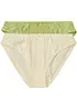 Slip mit zarter Spitze (2er Pack), bonprix