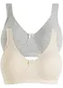 Lot de 2 soutiens-gorge minimiseurs moulés sans armatures en coton, bonprix