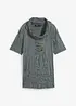 T-shirt tunique froissé avec manches mi-longues, bonprix