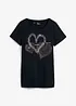 Shirt mit Herzdruck aus Bio-Baumwolle, bonprix