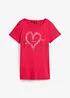 Shirt mit Herzdruck aus Bio-Baumwolle, bonprix