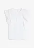T-shirt à dentelle et volants, bonprix