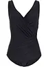 Maillot 1 pièce sculptant, maintien modéré, style portefeuille, bonprix