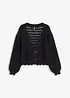 Ajour-Strickjacke aus reiner Baumwolle, bonprix