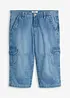 Jean cargo 3/4 Regular droit et extensible, bonprix