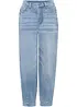 Jean barrel taille haute en coton, bonprix