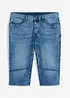Bermuda long et léger en jean extensible, Regular, bonprix