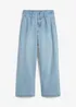 Jean large taille haute et élastiquée, bonprix