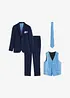 Costume de marié Slim (ens. 5 pces) avec gilet et cravate, bonprix