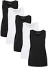 Long-Top aus reiner Baumwolle (5er Pack), bonprix