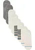 Lot de 8 paires de protège-pied en coton majoritaire, bonprix