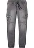 Jean jogger droit avec poches cargo, Regular, bonprix