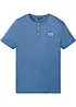 Kurzarm-Henleyshirt aus reiner Bio-Baumwolle, bonprix