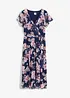 Robe midi imprimée en mesh, bonprix