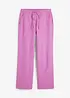 Pantalon large en lin mélangé, bonprix