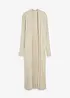 Long gilet en maille coton et soie, bonprix