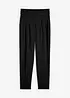 Pantalon paper bag taille haut, bonprix