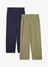 7/8- Shirthose, High-Waist, 2er-Pack, bonprix