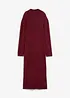 Robe longue en fine maille à col montant, manches longues, bonprix
