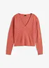Pull en maille ajourée, bonprix