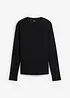 T-shirt côtelé manches longues 100 % coton, bonprix