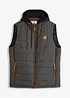 Steppweste mit abnehmbarer Kapuze, bonprix