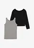 Pull et top 100% coton (ens. 2 pces), bonprix