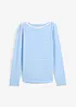 T-shirt manches longues rayé col bateau, bonprix