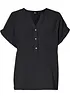 Blouse manches courtes en gaze de coton, bonprix