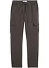 Pantalon cargo 100% coton, coupe droite et loose, bonprix