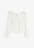 Blouse Carmen, effet froissé, bonprix