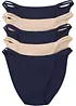 Tanga Minislip mit Bio-Baumwolle (5er Pack), bonprix